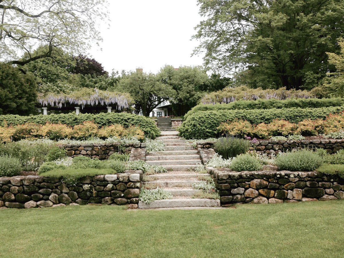 Garden Terraces with Stone Steps